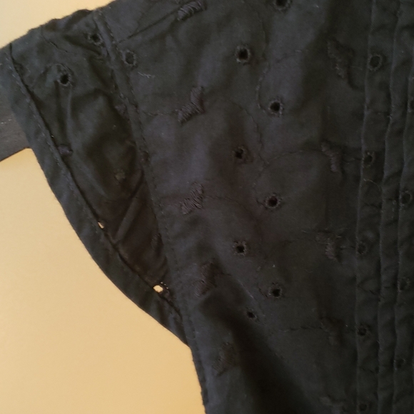 BANANA Republic eyelet summer black dress - Picture 4 of 7